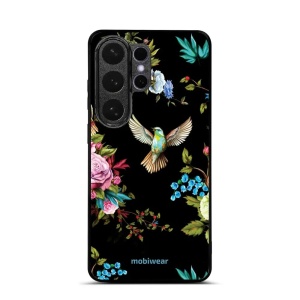 Lesklý kryt na mobil Samsung Galaxy S26 Ultra - Mobiwear Glossy G041G, ptáček a květy
