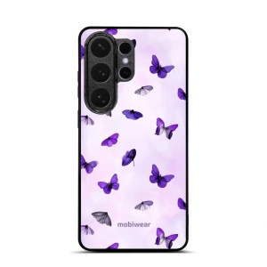 Lesklý kryt na mobil Samsung Galaxy S26 Ultra - Mobiwear Glossy GP77G, fialoví motýlci