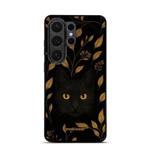 Lesklý kryt na mobil Samsung Galaxy S26 Ultra - Mobiwear Glossy G164G, černá kočka