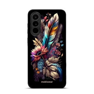 Lesklý kryt na mobil Samsung Galaxy A37 5G - Mobiwear Glossy G011G, kytice s pírkem