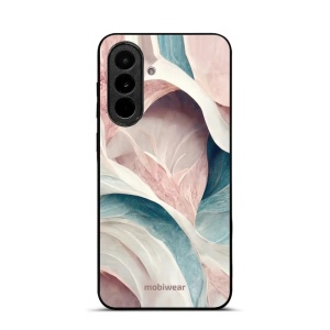 Lesklý kryt na mobil Samsung Galaxy A37 5G - Mobiwear Glossy G026G, růžový a zelenkavý mramor
