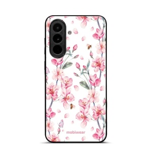 Lesklý kryt na mobil Samsung Galaxy A37 5G - Mobiwear Glossy G033G, růžové květy