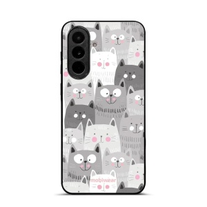Lesklý kryt na mobil Samsung Galaxy A37 5G - Mobiwear Glossy G045G, kočičky