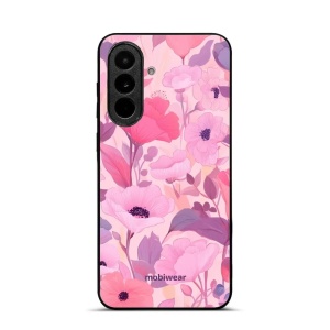Lesklý kryt na mobil Samsung Galaxy A37 5G - Mobiwear Glossy GP74G, růžové květy snů