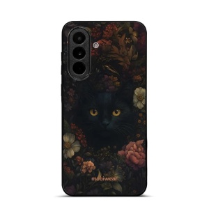 Lesklý kryt na mobil Samsung Galaxy A37 5G - Mobiwear Glossy G161G, temná kočka