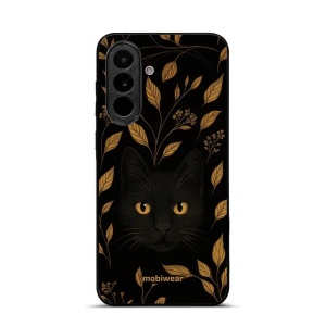 Lesklý kryt na mobil Samsung Galaxy A37 5G - Mobiwear Glossy G164G, černá kočka