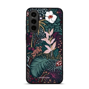 Lesklý kryt na mobil Samsung Galaxy A57 5G - Mobiwear Glossy G043G, temná flóra