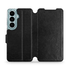 Flip pouzdro Mobiwear na mobil Samsung Galaxy S26 - černé a šedé