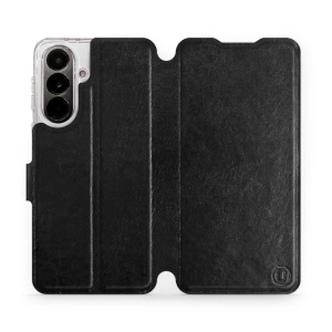 Flip pouzdro Mobiwear na mobil Samsung Galaxy A37 5G - černé a šedé