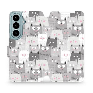 Flip pouzdro Mobiwear na mobil Samsung Galaxy S26 - M099P, kočičky