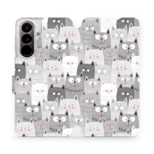 Flip pouzdro Mobiwear na mobil Samsung Galaxy A37 5G - M099P, kočičky