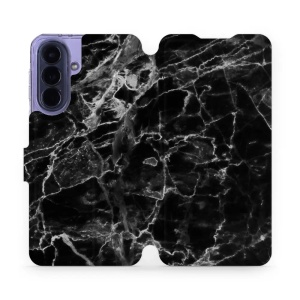 Flip pouzdro Mobiwear na mobil Samsung Galaxy A57 5G - V056P, černý mramor