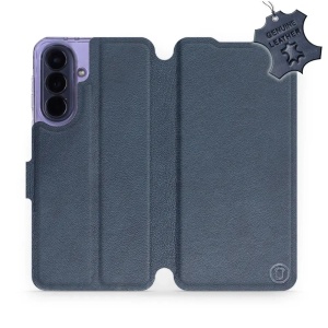 Kožené flip pouzdro Mobiwear na mobil Samsung Galaxy A57 5G - modré