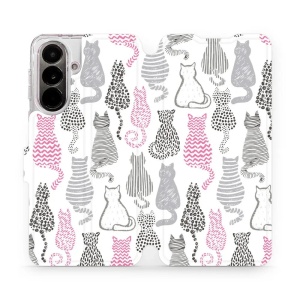 Flip pouzdro Mobiwear na mobil Samsung Galaxy A37 5G - MX01S, kočičí zádíčka