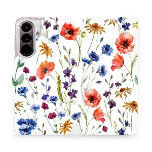 Flip pouzdro Mobiwear na mobil Samsung Galaxy A37 5G - MP04S, luční kvítí