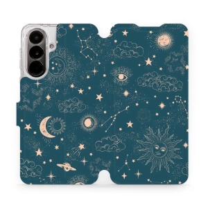 Flip pouzdro Mobiwear na mobil Samsung Galaxy A37 5G - VP14S, magický vesmír