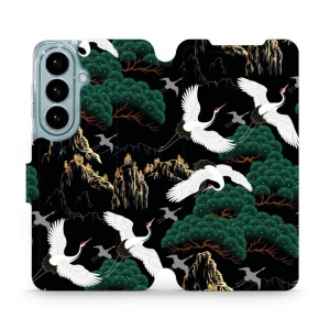 Flip pouzdro Mobiwear na mobil Samsung Galaxy S26 - VP16S, jeřábi