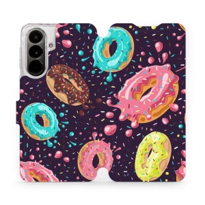 Flip pouzdro Mobiwear na mobil Samsung Galaxy A37 5G - VP19S, donutky