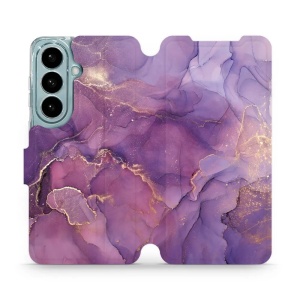 Flip pouzdro Mobiwear na mobil Samsung Galaxy S26 - VP20S, fialový mramor