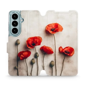 Flip pouzdro Mobiwear na mobil Samsung Galaxy S26 - VP42S, vlčí máky