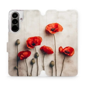 Flip pouzdro Mobiwear na mobil Samsung Galaxy A37 5G - VP42S, vlčí máky