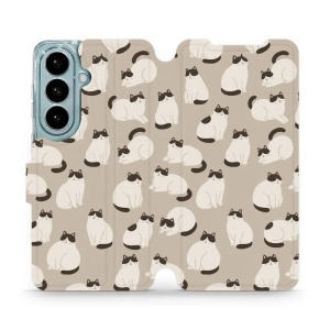 Flip pouzdro Mobiwear na mobil Samsung Galaxy S26 - V160S, kočičáci