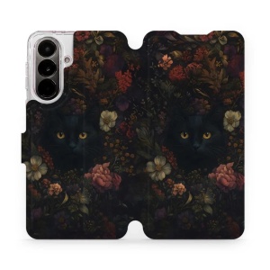 Flip pouzdro Mobiwear na mobil Samsung Galaxy A37 5G - V161S, temné kočky