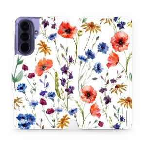 Flip pouzdro Mobiwear na mobil Samsung Galaxy A57 5G - MP04S, luční kvítí
