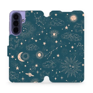 Flip pouzdro Mobiwear na mobil Samsung Galaxy A57 5G - VP14S, magický vesmír