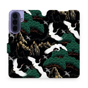 Flip pouzdro Mobiwear na mobil Samsung Galaxy A57 5G - VP16S, jeřábi