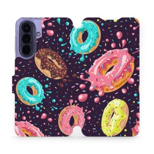 Flip pouzdro Mobiwear na mobil Samsung Galaxy A57 5G - VP19S, donutky