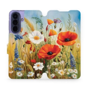 Flip pouzdro Mobiwear na mobil Samsung Galaxy A57 5G - VP43S, letní louka