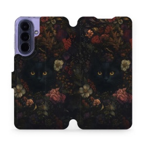 Flip pouzdro Mobiwear na mobil Samsung Galaxy A57 5G - V161S, temné kočky