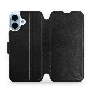 Flipové pouzdro Mobiwear - Apple iPhone 17 - Černé a šedé