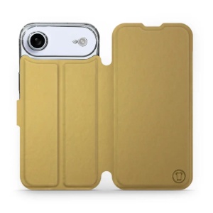 Flipové pouzdro Mobiwear - Apple iPhone Air - Zlatavé a šedé