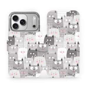 Flipové pouzdro Mobiwear - Apple iPhone 17 Pro - M099P Kočičky