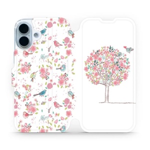 Flipové pouzdro Mobiwear - Apple iPhone 17 - M120S Strom a ptáčci