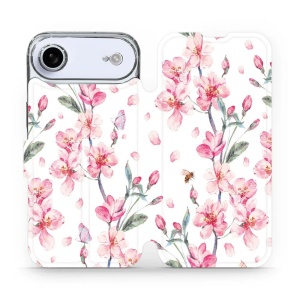 Flipové pouzdro Mobiwear - Apple iPhone Air - M124S Růžové květy
