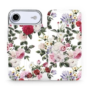 Flipové pouzdro Mobiwear - Apple iPhone Air - MD01S Růže na bílé