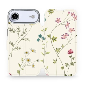 Flipové pouzdro Mobiwear - Apple iPhone Air - MD03S Tenké rostlinky s květy