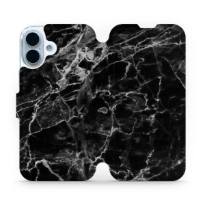 Flipové pouzdro Mobiwear - Apple iPhone 17 - V056P Černý mramor
