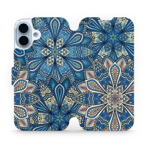 Flipové pouzdro Mobiwear - Apple iPhone 17 - V108P Modré mandala květy