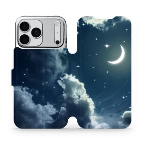 Flipové pouzdro Mobiwear - Apple iPhone 17 Pro Max - V145P Noční obloha s měsícem