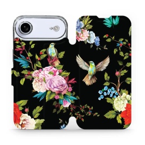 Flipové pouzdro Mobiwear - Apple iPhone Air - VD09S Ptáčci a květy