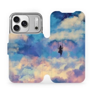 Flipové pouzdro Mobiwear - Apple iPhone 17 Pro - MR09S Dívka na houpačce v oblacích