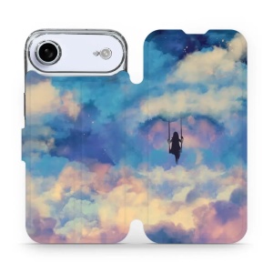 Flipové pouzdro Mobiwear - Apple iPhone Air - MR09S Dívka na houpačce v oblacích