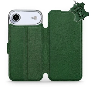Kožené flip pouzdro Mobiwear - Apple iPhone Air - Zelené 