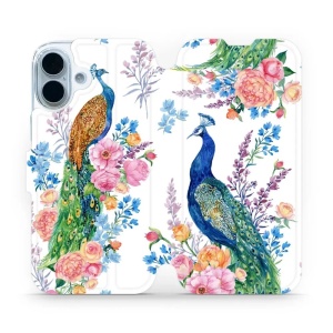Flipové pouzdro Mobiwear - Apple iPhone 17 - MX08S Pávi