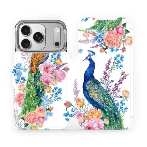 Flipové pouzdro Mobiwear - Apple iPhone 17 Pro - MX08S Pávi