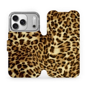 Flipové pouzdro Mobiwear - Apple iPhone 17 Pro - VA33P Leopardí vzor